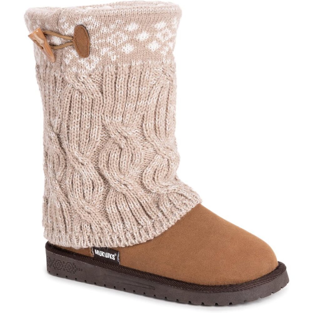 Womens Faux Suede Snow Boots Size 9 Waterproof Cozy Warm Faux Fur